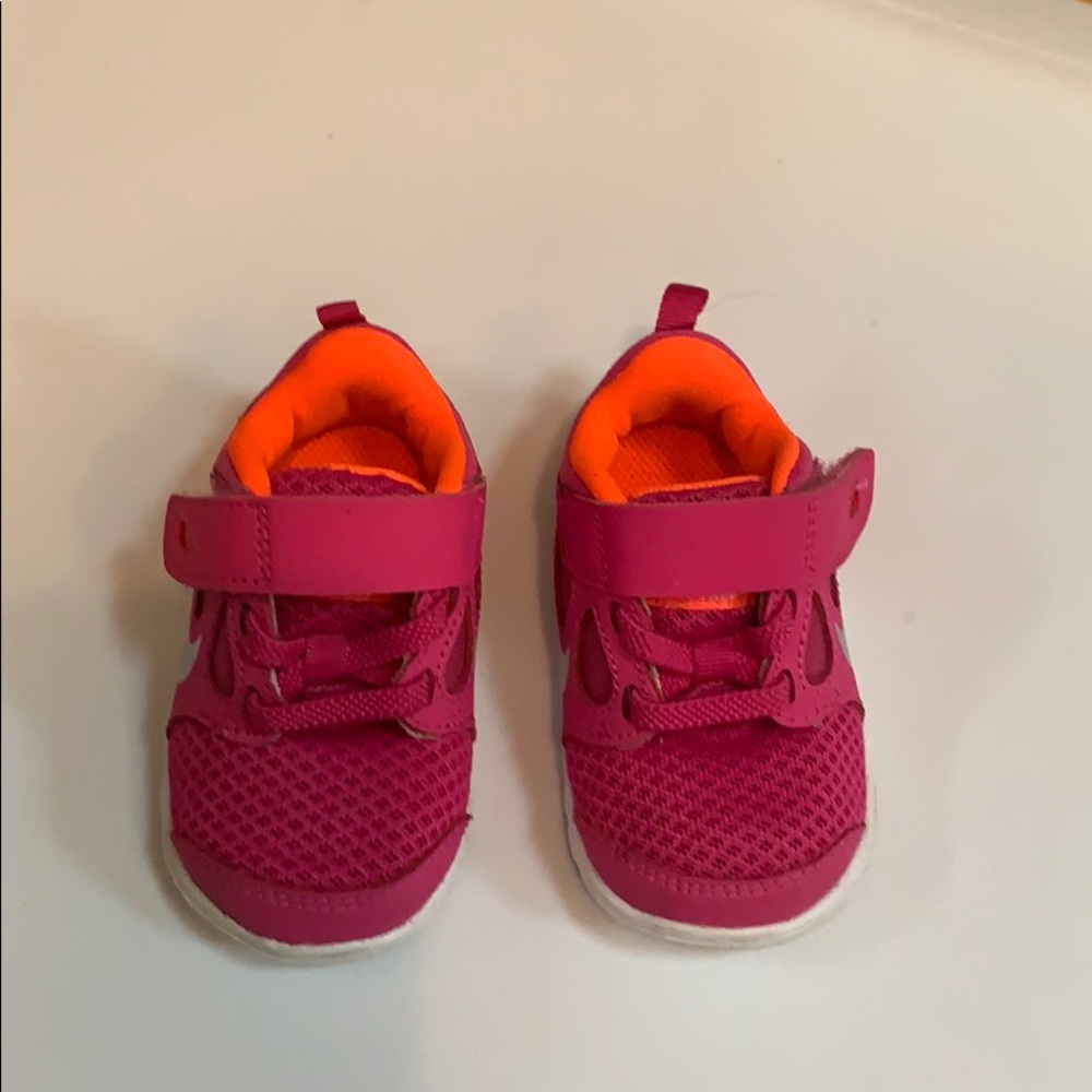 Pink Nike sneakers size 3 toddler